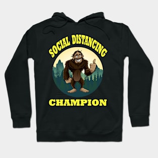 Big Foot Social Distancing Funny Hoodie